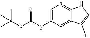 Tert-butyl(3-iodo-1H-pyrrolo[2,3-b]pyridin-5-yl)carbamate