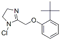 2-[(2-tert-butylphenoxy)methyl]-4,5-dihydroimidazole chloride 结构式