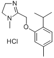 1-Methyl-2-(2-thymoxymethyl)-2-imidazoline hydrochloride 结构式