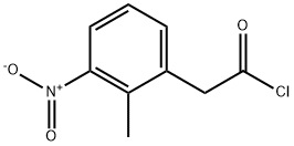 2-(2-甲基-3-硝基苯基)乙酰氯 结构式