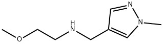 N-(2-甲氧基乙基)-N-[(1-甲基-1H-吡唑-4-基)甲基]胺 结构式