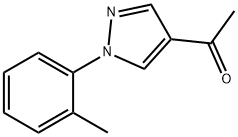 1-[1-(2-甲基苯基)-1H-吡唑-4-基]乙酮 结构式