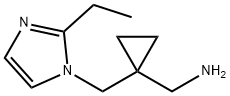 (1-((2-乙基-1H-咪唑-1-基)甲基)环丙基)甲胺 结构式