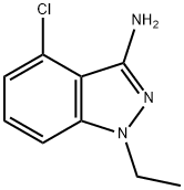 4-CHLORO-1-ETHYL-1H-INDAZOL-3-AMINE 结构式