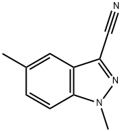 1,5-DIMETHYL-1H-INDAZOLE-3-CARBONITRILE 结构式