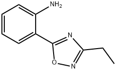 2-(3-乙基-1,2,4-恶二唑-5-基)苯胺 结构式