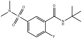 N-(tert-butyl)-5-(N,N-diMethylsulfaMoyl)-2-fluorobenzaMide 结构式