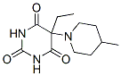 5-ethyl-5-(4-methyl-1-piperidyl)-1,3-diazinane-2,4,6-trione 结构式