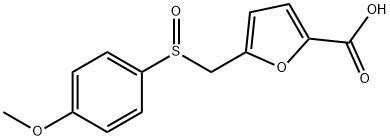 5-{[(4-methoxyphenyl)sulfinyl]methyl}-2-furoic acid 结构式