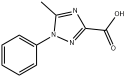 5-甲基-1-苯基-1H-1,2,4-三氮唑-3-甲酸 结构式