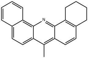 DIBENZ(c,h)ACRIDINE, 1,2,3,4-TETRAHYDRO-7-METHYL- 结构式