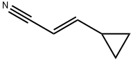 3-环丙基丙-2-烯腈 结构式