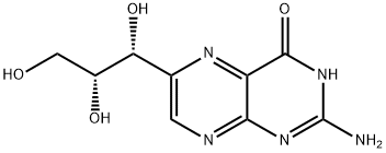 2-amino-6-(1,2,3-trihydroxypropyl)-5,6,7,8-tetrahydro-1H-pteridin-4-one 结构式