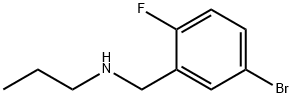 N-(5-溴-2-氟苄基)丙烷-1-胺 结构式