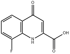 8-氟-4-氧代-1H-喹啉-2-羧酸 结构式
