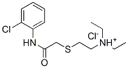 2-[(2-chlorophenyl)carbamoylmethylsulfanyl]ethyl-diethyl-azanium chlor ide 结构式