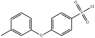 4-(3-甲基苯氧基)苯-1-磺酰氯化 结构式