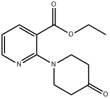 2-哌啶酮基烟酸乙酯 结构式