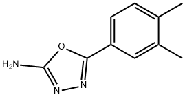 5-(3,4-二甲基苯基)-1,3,4-噁二唑-2-胺 结构式