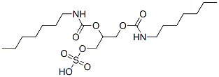 1,2-bis(heptanylcarbamoyl)glycerol 3-sulfate 结构式