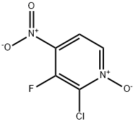 2-氯-3-氟-4-硝基吡啶-N-氧化物 结构式