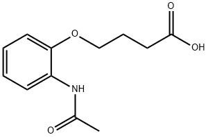 4-(2-acetamidophenoxy)butanoic acid 结构式