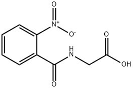 N-(2-硝基苯甲酰基)甘氨酸 结构式