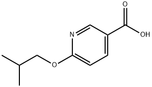 6-(2-甲基丙氧基)吡啶-3-羧酸 结构式