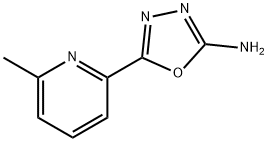 5-(6-METHYLPYRIDIN-2-YL)-1,3,4-OXADIAZOL-2-AMINE 结构式