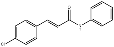 (E)-3-(4-氯苯基)-N-苯基丙烯酰胺 结构式