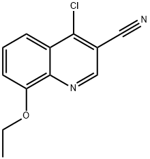 4-氯-8-乙氧基喹啉-3-碳腈 结构式