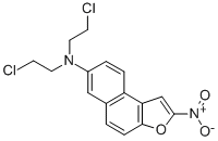 7-(BIS(2-CHLOROETHYL)AMINO)-2-NITRONAPHTHO(2,1-B)FURAN 结构式