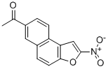 ETHANONE, 1-(2-NITRONAPHTHO(2,1-b)FURAN-7-YL)- 结构式