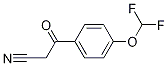 3-[4-(二氟甲氧基)苯基]-3-氧代丙腈 结构式