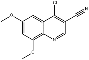 4-氯-6,8-二甲氧基喹啉-3-甲腈 结构式