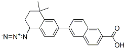 6-(5-azido-5,6,7,8-tetrahydro-8,8-dimethyl-2-naphthalenyl)-2-naphthalenecarboxylic acid 结构式