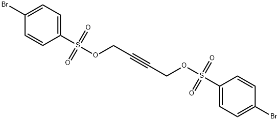 1-bromo-4-[4-(4-bromophenyl)sulfonyloxybut-2-ynoxysulfonyl]benzene 结构式