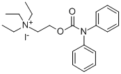 AMMONIUM, (2-HYDROXYETHYL)TRIETHYL-, IODIDE, DIPHENYLCARBAMATE 结构式