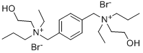 (p-Phenylenedimethylene)bis(ethyl(2-hydroxyethyl)propylammonium bromid e) 结构式