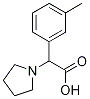 ALPHA-(3-METHYLPHENYL)1-PYRROLIDINEACETIC ACID 结构式