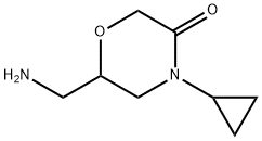 6-(氨甲基)-4-环丙基-3-吗啉酮 结构式