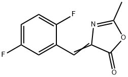 4-(2,5-二氟苯亚甲基)-2-甲基-4H-唑-5-酮 结构式