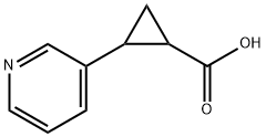 2-(吡啶-3-基)环丙烷羧酸 结构式