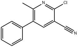 2-CHLORO-6-METHYL-5-PHENYLNICOTINONITRILE 结构式