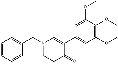 N-BENZYL-5-(3,4,5-TRIMETHOXYPHENYL)-2,3-DIHYDRO-4-PYRIDINONE 结构式