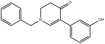 1-BENZYL-5-(3-HYDROXYPHENYL)-2,3-DIHYDRO-4-PYRIDINONE 结构式