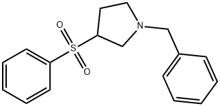 1-苄基-3-苯磺酰基吡咯烷 结构式