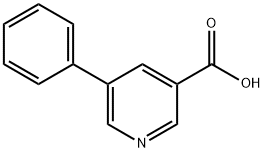 5-苯基吡啶-3-羧酸 结构式