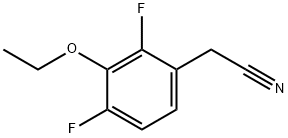 2-(3-乙氧基-2,4-二氟苯基)乙腈 结构式