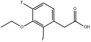 3-乙氧基-2,4-二氟苯乙酸 结构式